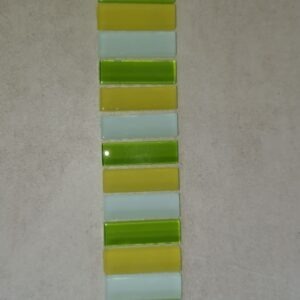 Glas translucent (gelb-grun-weiss) Glasmosaik